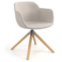 Laure Meeting Chair, Wooden...