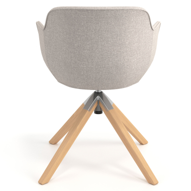 visitor chair beige swivel chair fabric upholstered armrests 6