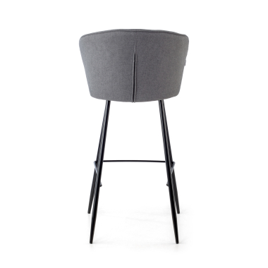 stool anthracite martina fabric upholstered armrests 8