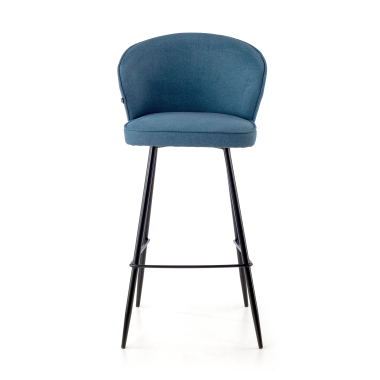stool blue martina fabric upholstered armrests 3