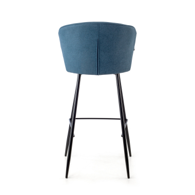 stool blue martina fabric upholstered armrests 7