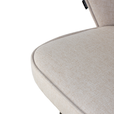 stool beige martina fabric upholstered armrests 5