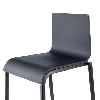 stool black alea plastic no armrests 4