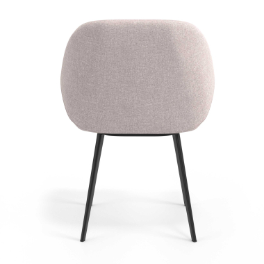 visitor chair black beige 4 legs fabric upholstered armrests 6