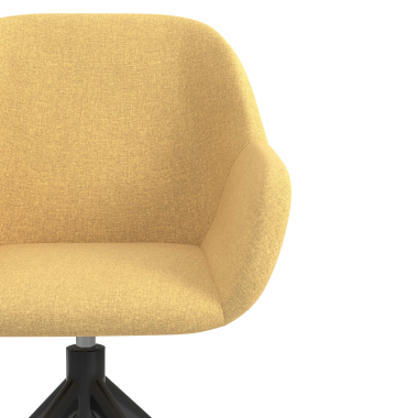 meeting room chair black yellow swivel fabric upholstered armrests 5