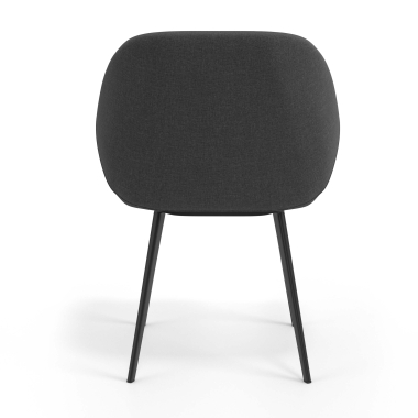 visitor chair anthracite 4 legs fabric upholstered armrests 6