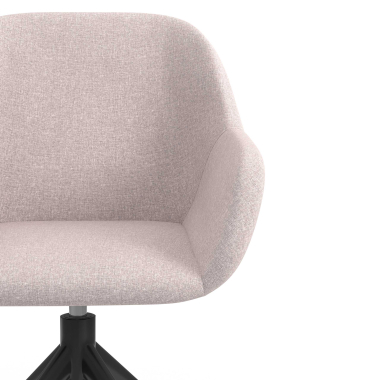 meeting room chair black beige swivel fabric upholstered armrests 5