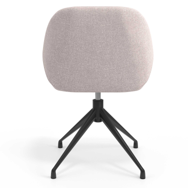 meeting room chair black beige swivel fabric upholstered armrests 6