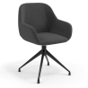 Conference chair Greta, 4 legs, upholstered armrests