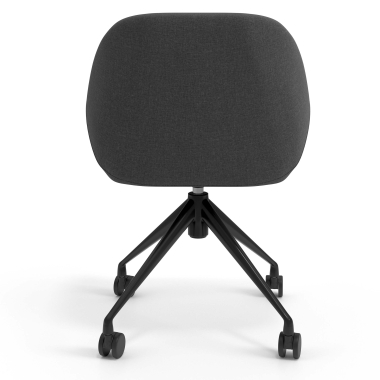 meeting room chair anthracite swivel with casters fabric upholstered armrests 6