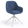 Conference chair Greta, 4 legs, upholstered armrests