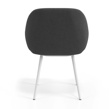 visitor chair anthracite 4 legs fabric upholstered armrests 6