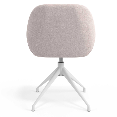 meeting room chair beige swivel fabric upholstered armrests 6