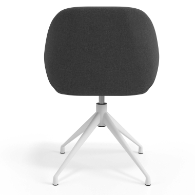 meeting room chair anthracite swivel fabric upholstered armrests 6