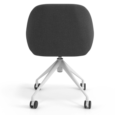 meeting room chair anthracite swivel with casters fabric upholstered armrests 6