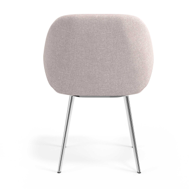 visitor chair beige 4 legs fabric upholstered armrests 6