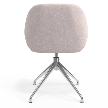 meeting room chair beige swivel fabric upholstered armrests 6