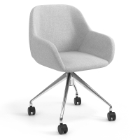 Meeting chair with castors...