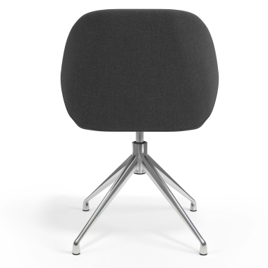 meeting room chair anthracite swivel fabric upholstered armrests 6