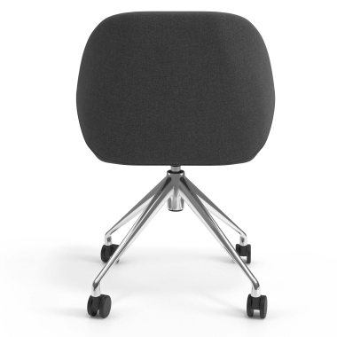 meeting room chair anthracite swivel with casters fabric upholstered armrests 6