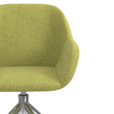meeting room chair green swivel fabric upholstered armrests 5