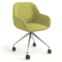 Meeting chair with castors...