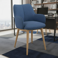 Scandinavian Chair Nora, Wooden Legs, Certified