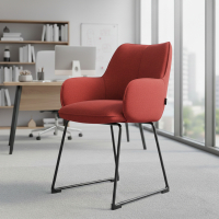 Conference chair Nora, sled base, steel frame