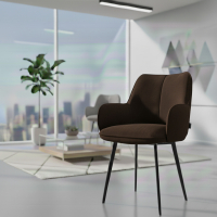 Conference chair Nora, 4 legs, upholstered armrests