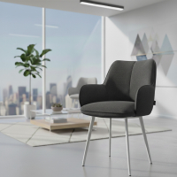 Conference chair Nora, 4 legs, upholstered armrests