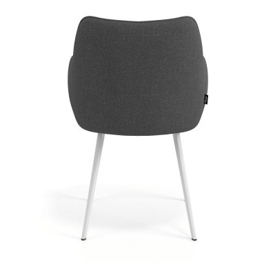 visitor chair anthracite 4 legs fabric upholstered armrests 6