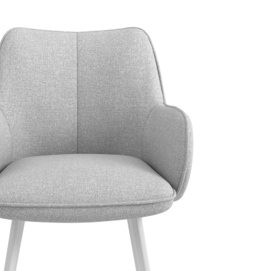 visitor chair gray 4 legs fabric upholstered armrests 5