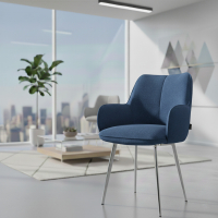 Conference chair Nora, 4 legs, upholstered armrests