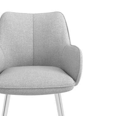 visitor chair gray 4 legs fabric upholstered armrests 5