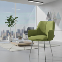 Conference chair Nora, 4 legs, upholstered armrests