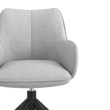 meeting room chair black gray swivel fabric upholstered armrests 5