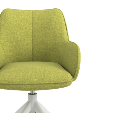 meeting room chair green swivel fabric upholstered armrests 5