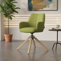 Meeting chair Nora, swivel wooden base