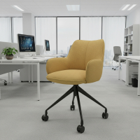 Meeting chair with castors...