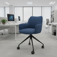 Meeting chair with castors...