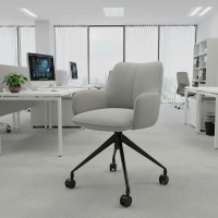 Meeting chair with castors...