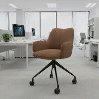 Meeting chair with castors...