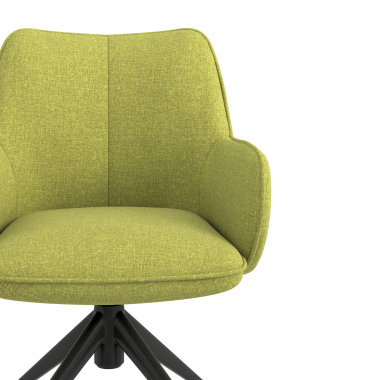 meeting room chair green swivel with casters fabric upholstered armrests 5