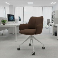 Meeting chair with castors...