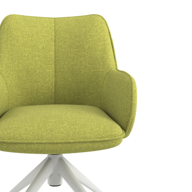 meeting room chair green swivel with casters fabric upholstered armrests 5