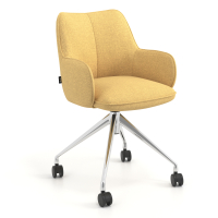 Meeting chair with castors...