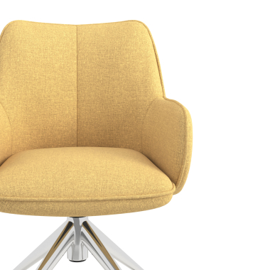 meeting room chair yellow swivel with casters fabric upholstered armrests 5