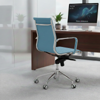 Brenton designer office chair, steel frame, low back