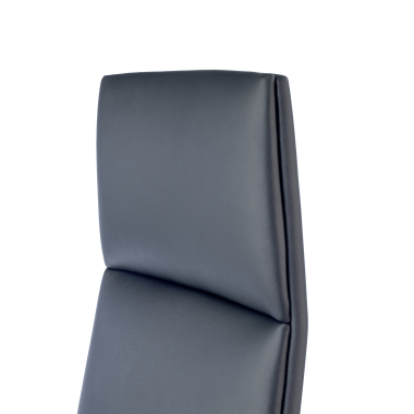 office chair black high back natural skin fixed armrests 7
