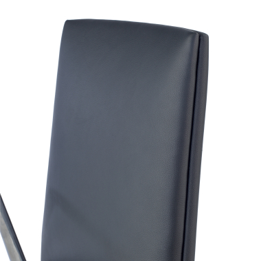office chair black low back natural skin fixed armrests 9